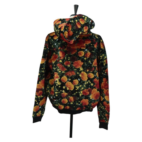 LOUIS VUITTON Poppys Hoodie Virgil Abloh Velor XS Black Red LV Auth 182323SM