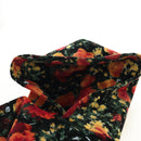 LOUIS VUITTON Poppys Hoodie Virgil Abloh Velor XS Black Red LV Auth 182323SM-8