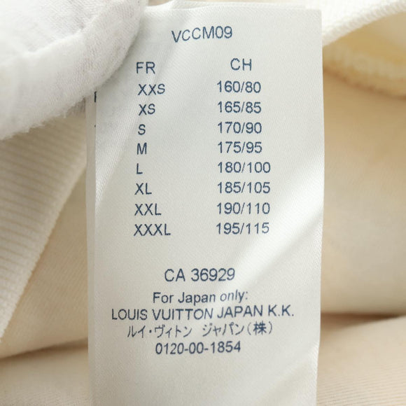LOUIS VUITTON New Walkers Print Hoodie Virgil Abloh Cotton M Ivory Auth 182324SM