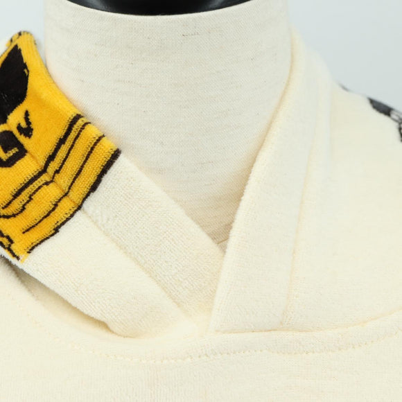 LOUIS VUITTON New Walkers Print Hoodie Virgil Abloh Cotton M Ivory Auth 182324SM