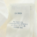 LOUIS VUITTON Langarmhemd Baumwolle 34 Weiß LV Auth 182326M-21