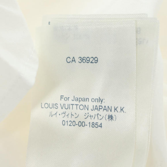 LOUIS VUITTON Langarmhemd Baumwolle 34 Weiß LV Auth 182326M
