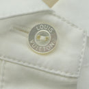 LOUIS VUITTON Langarmhemd Baumwolle 34 Weiß LV Auth 182326M-8
