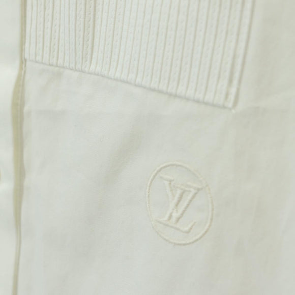 LOUIS VUITTON Langarmhemd Baumwolle 34 Weiß LV Auth 182326M