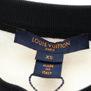 LOUIS VUITTON Crew Neck Sweatshirt Cotton XS White LV Auth 182327SM-12
