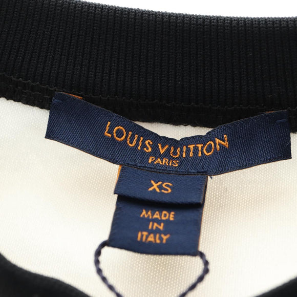 LOUIS VUITTON Crew Neck Sweatshirt Cotton XS White LV Auth 182327SM