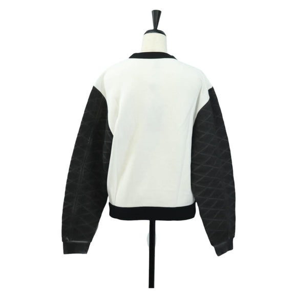 LOUIS VUITTON Crew Neck Sweatshirt Cotton XS White LV Auth 182327SM