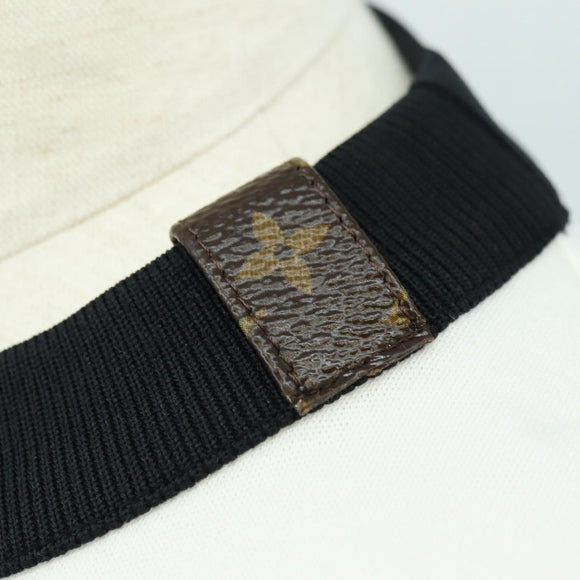 LOUIS VUITTON Crew Neck Sweatshirt Cotton XS White LV Auth 182327SM