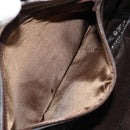 FENDI Zucca Canvas Umhängetasche Schwarz Braun Auth 182351-22