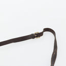 FENDI Zucca Canvas Umhängetasche Schwarz Braun Auth 182351-9