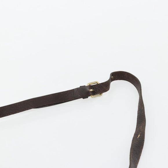 FENDI Zucca Canvas Umhängetasche Schwarz Braun Auth 182351