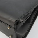 GUCCI Hand Bag Leather Black Silver 000 2046 0300 Auth 182352-12