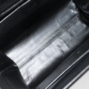 GUCCI Hand Bag Leather Black Silver 000 2046 0300 Auth 182352-16
