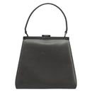 GUCCI Hand Bag Leather Black Silver 000 2046 0300 Auth 182352-2