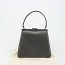 GUCCI Hand Bag Leather Black Silver 000 2046 0300 Auth 182352-24