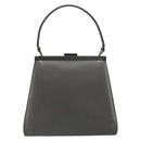 GUCCI Hand Bag Leather Black Silver 000 2046 0300 Auth 182352-3