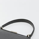GUCCI Hand Bag Leather Black Silver 000 2046 0300 Auth 182352-8