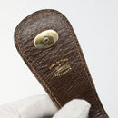 GUCCI GG Supreme Schoudertas PVC Beige Goud Auth 182353-17