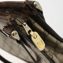 GUCCI GG Supreme Schoudertas PVC Beige Goud Auth 182353-19