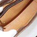GUCCI GG Supreme Schoudertas PVC Beige Goud Auth 182353-21