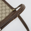 GUCCI GG Supreme Schoudertas PVC Beige Goud Auth 182353-9