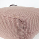 PRADA Handtasche Canvas 2way Rot Silber Auth 182354-17