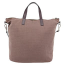 PRADA Handtasche Canvas 2way Rot Silber Auth 182354-2