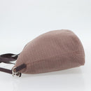 PRADA Handtasche Canvas 2way Rot Silber Auth 182354-3