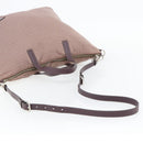 PRADA Handtasche Canvas 2way Rot Silber Auth 182354-8