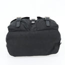 PRADA Backpack Nylon Black Silver Auth 182355-11