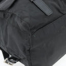 PRADA Backpack Nylon Black Silver Auth 182355-13