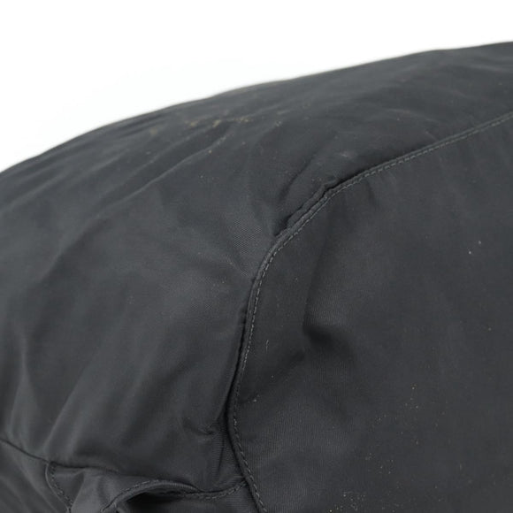 PRADA Backpack Nylon Black Silver Auth 182355