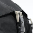 PRADA Backpack Nylon Black Silver Auth 182355-16
