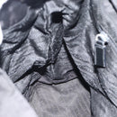 PRADA Backpack Nylon Black Silver Auth 182355-22