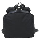 PRADA Backpack Nylon Black Silver Auth 182355-3