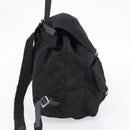 PRADA Backpack Nylon Black Silver Auth 182355-4