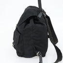 PRADA Backpack Nylon Black Silver Auth 182355-5