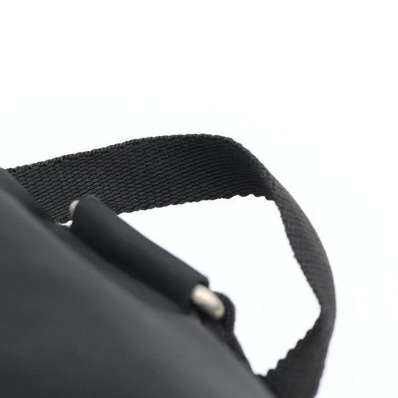 PRADA Backpack Nylon Black Silver Auth 182355