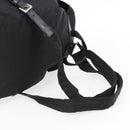 PRADA Backpack Nylon Black Silver Auth 182355-9