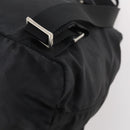 PRADA Backpack Nylon Black Silver Auth 182356-18