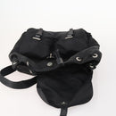 PRADA Backpack Nylon Black Silver Auth 182356-23