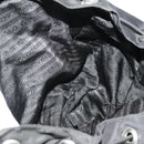 PRADA Backpack Nylon Black Silver Auth 182356-24