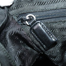 PRADA Backpack Nylon Black Silver Auth 182356-27