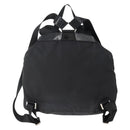 PRADA Backpack Nylon Black Silver Auth 182356-2
