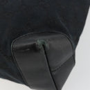 GUCCI GG Canvas Tote Bag Black Silver 019 0402 Auth 182358-15