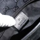 GUCCI GG Canvas Tote Bag Black Silver 019 0402 Auth 182358-18
