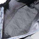 GUCCI GG Canvas Tote Bag Black Silver 019 0402 Auth 182358-11