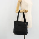 GUCCI GG Canvas Tote Bag Black Silver 019 0402 Auth 182358-23