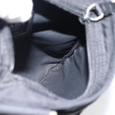 PRADA Schoudertas Nylon Zwart Zilver Auth 182359A-20