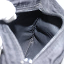 PRADA Schoudertas Nylon Zwart Zilver Auth 182359A-21